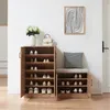 Botník "Løten" s lavicí Botník 120 x 36 x 97 cm se 4 dvířky Náhled obrázku produktu 2