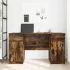 vidaXL Schreibtisch Räuchereiche 140 x 49 x 76 cm Produktbild-Vorschau 4