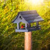 KADAX Vogelhuis om op te hangen, vogelvoerhuis van hout, Productafbeelding-voorbeeld 5
