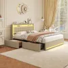INONEFT Bett 140×200 mit Stauraum, Polsterbett mit Produktbild-Vorschau 6