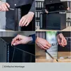 Serverschrank 19 Zoll, 9 HE, HMF Netzwerkschrank 51 x 40 x Produktbild-Vorschau 6