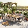 BEAUTYSOFA | VALENCIA 8+1 Garten Essgruppe Taupe – Produktbild-Vorschau 5