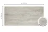 Robuste graue PVC-Designfliese mit der Abmessung 30,48 x 60,96 cm Produktbild-Vorschau