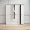 Tvilum 753694949, Weiß, Garderobe, 9 Regale, 4 Tür(en), Produktbild-Vorschau 1