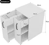 Merax kleines Bücherregal mit Rollen, mobiles Standregal Produktbild-Vorschau 4