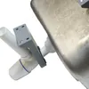 Underside of a sink with plumbing and a mounting bracket. Produktbild-Vorschau