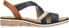 Rieker Schuhe Damen Keil Sandaletten Sandalen V3663, Produktbild-Vorschau 2