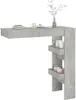 vidaXL Nástenný barový stôl Concrete Grey 102x45x103,5 cm Náhľad obrázku produktu 7