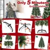 QEENTOE Kunstkerstboom, 240 cm, kerstboom met witte Productafbeelding-voorbeeld 4