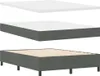vidaXL Boxspringbett mit Matratze Dunkelgrau 160 x 200 cm Produktbild-Vorschau 6