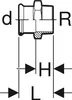 Geberit GE Mapress, acier inoxydable, transition, d35 mm, Voir les images du produit 2