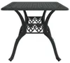vidaXL Tavolo da giardino nero 150x90x72 cm in fusione di Anteprima dell’immagine prodotto 5