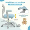 Krzesło biurowe dla dzieci, regulowana wysokość 41-52 cm, Podgląd zdjęcia produktu 5