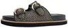 Sandales plates Rieker pour femmes, couleur noire, style Voir les images du produit 1