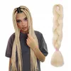 Włosy Syntetyczne Do Warkoczyków Doczepiane Blond 120 Cm Podgląd zdjęcia produktu 8