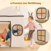 COSTWAY hrací domeček pro děti vnitřní, dětský stan se Náhled obrázku produktu 4