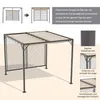 Outsunny Pavillon Pergola, Polyester, Beige, 275x295x238 Produktbild-Vorschau 4