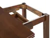 BELIANI Esstisch Dunkelbraun Gummibaumholz 90/120 x 60 cm Produktbild-Vorschau 10