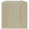 vidaXL Armoire TV Chêne Sonoma 100x30x30 cm Bois composite Voir les images du produit 7