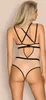 Nudelia Auffälliger Bodysuit - Hautfarben/Schwarz S/M Produktbild-Vorschau 10