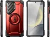 Multiple views of a red and black phone case, including front, back, and side profiles. Náhled obrázku produktu