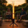 Ohniště GARDENFLARE - nerezový sloupek a hořák na pelety - Náhled obrázku produktu 8