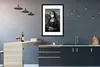 MuchoWow® Gerahmtes Poster Mona Lisa mit weißer Mundhaube - Produktbild-Vorschau 5
