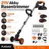 AJIEQAQ 3-in-1 Akku Rasentrimmer 21V, 1200W, 2×2,0Ah Akkus, Produktbild-Vorschau 2