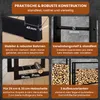 BLACK OAK Kaminholzregal JACK 150×100×25cm – Stahl schwarz Produktbild-Vorschau 4