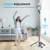 Qirita Selfie-Stick-Stativ, 130 cm ausziehbarer Produktbild-Vorschau 3