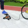 Pompe à double cylindre acier manomètre max 7 bar vélo Voir les images du produit 3