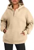 Damen-Hoodie mit Kapuze Sportlich Oversize Warm Bequem Produktbild-Vorschau 4