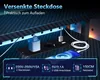 Gamingtafel met LED-verlichting en stopcontact, Productafbeelding-voorbeeld 5