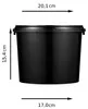 BenBow secchio con coperchio 3L x20 nero - sicuro per gli Anteprima dell’immagine prodotto 5