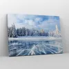 Bild auf Leinwand - Leinwandbild - Einteilig - Wald Eis See Produktbild-Vorschau 4