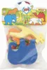 Puzzland vodolepky pěnové dílky ZOO/Safari 6 ks Náhled obrázku produktu 2