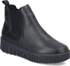 A black women's boot with a platform sole. Voir les images du produit
