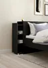 Tête de lit avec rangement pour lit 140x200 cm Noir mat Voir les images du produit 4