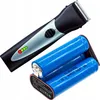 A hair clipper and its battery pack are shown against a white background. Produktbild-Vorschau