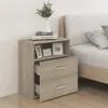 vidaXL Nočné stolíky 2 ks Dub Sonoma 50x32x60 cm Náhľad obrázku produktu 3