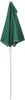 A green half-sunshade with a white pole. Náhľad obrázku produktu