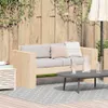 vidaXL Garten-Sofa Braun 134 x 60 x 62 cm Massives Produktbild-Vorschau 2