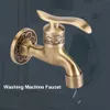 Starožitný styl Mosazný kohoutek na pračku Nástěnný Náhled obrázku produktu 9