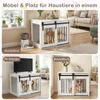 COSTWAY Hundekäfig Möbel, 80 cm Schwere Hundebox mit Produktbild-Vorschau 4