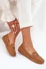 Damen Mokassins Mit Ausschnitten Und Dekoration Camel Produktbild-Vorschau 7