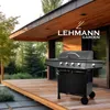 Mocny grill gazowy stalowy, ruszt żeliwny LEHMANN OHIO Podgląd zdjęcia produktu 6