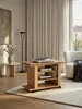 TV HiFi Bank OREGON Buche Fernsehtisch drehbar & rollbar 75 Produktbild-Vorschau 1