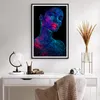 Gerahmtes Poster - Schwarzer Rahmen - Frau Ultraviolett Produktbild-Vorschau 6