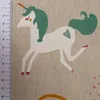 SCHÖNER LEBEN. Kissenhülle Einhörner Regenbogen natur bunt Produktbild-Vorschau 5