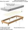 DEWINNER Tapicerowana rama łóżka 80 x 200 cm | Rama łóżka Podgląd zdjęcia produktu 3
